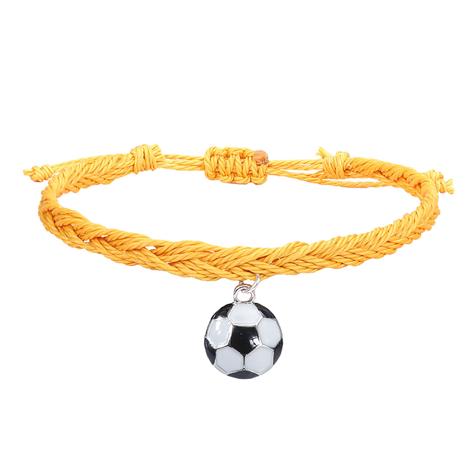 thumbnail image 2 of Pulseras de Fútbol Charm Favors Fútbol Negro Rojo Blanco Marrón Pulseras de Fútbol Cuentas Ajustable Inspirational for Teens Adults Sport Birthday Football Favors For, 2 of 2